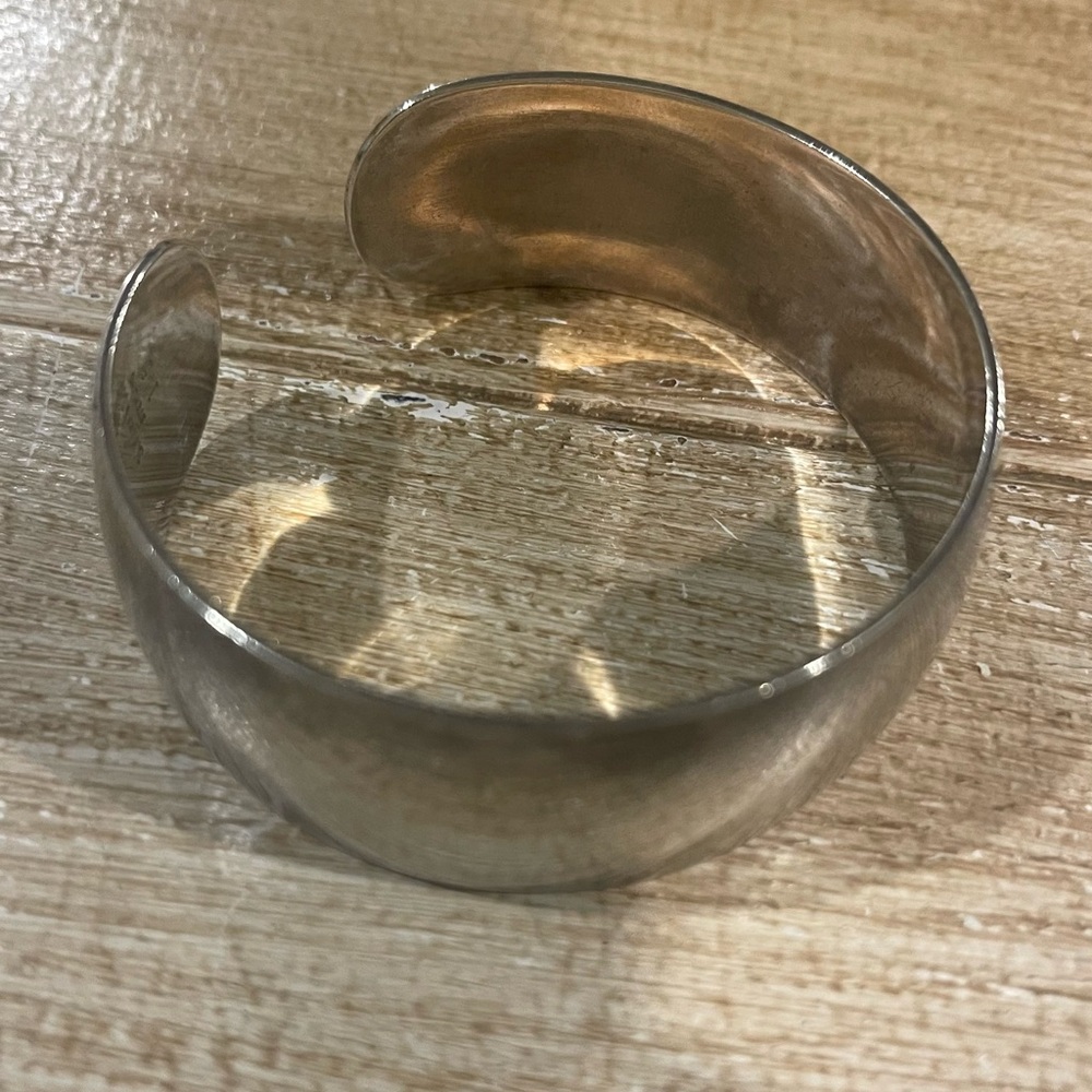 S Kirk & Son Classic Sterling Silver Cuff Bracelet Fits 6.5/7.5 silver tested. - Picture 8 of 8
